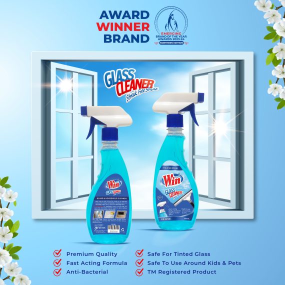 Glass Cleaner Liquid (500ml) - Image 3