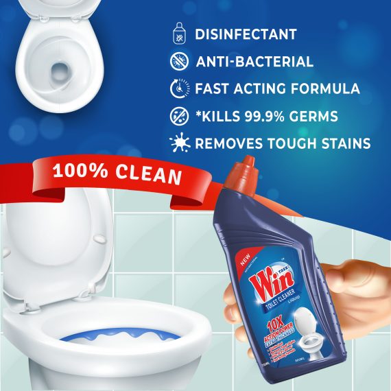 Toilet Cleaner Liquid (500ml) - Image 4